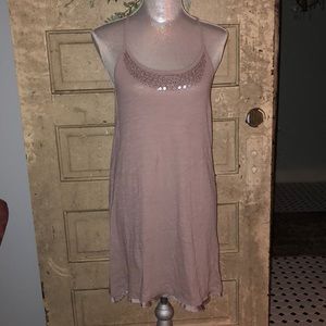 Racer back lavender cotton dress